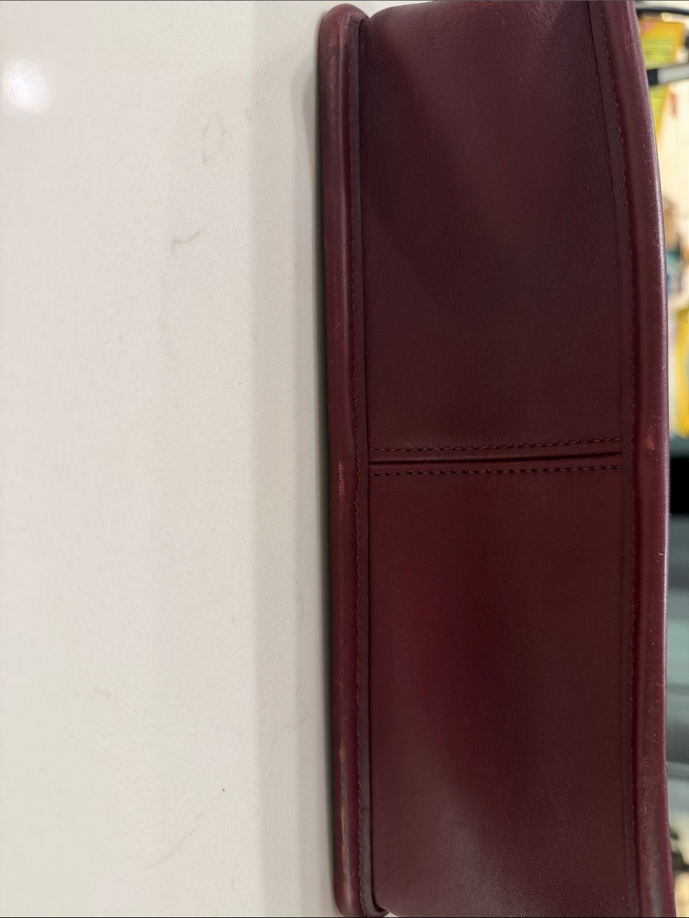 Vintage Coach Willis 90s Currant Burgundy made in USA - Picture 7 of 10